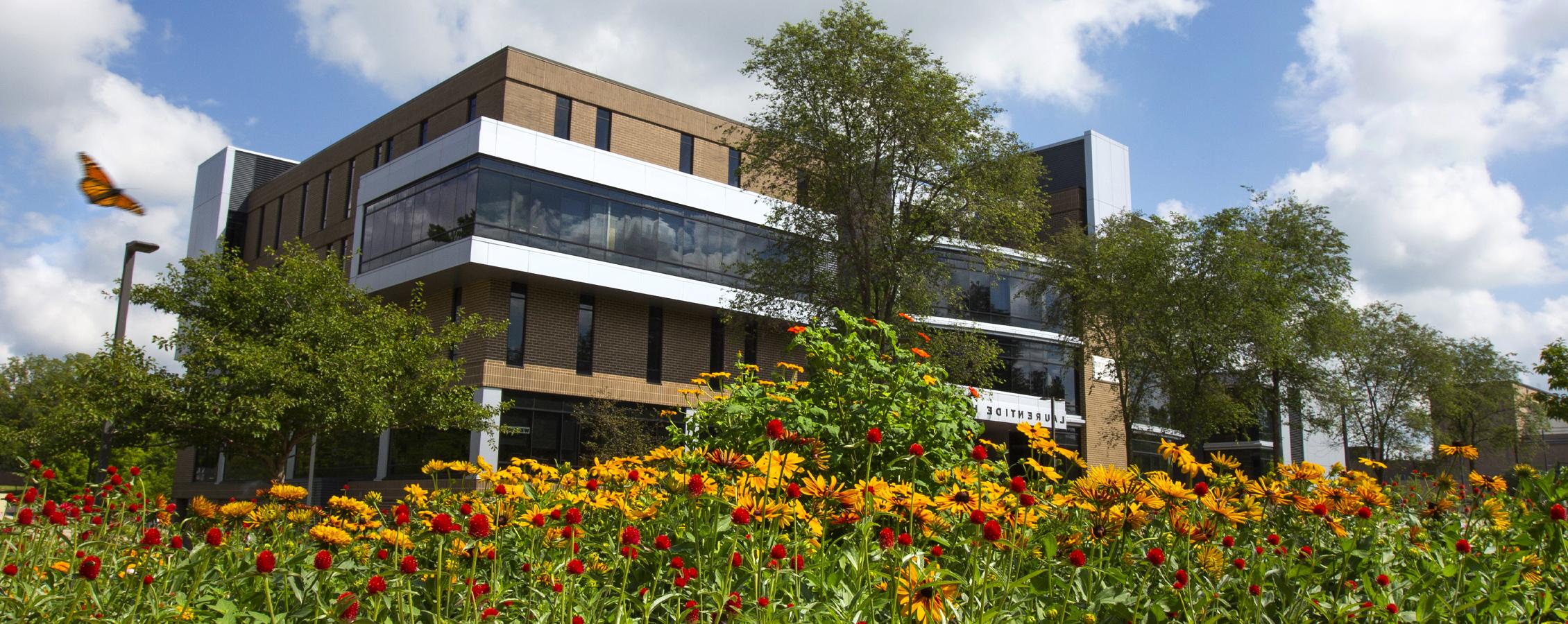 Exterior photo of Laurentide Hall.