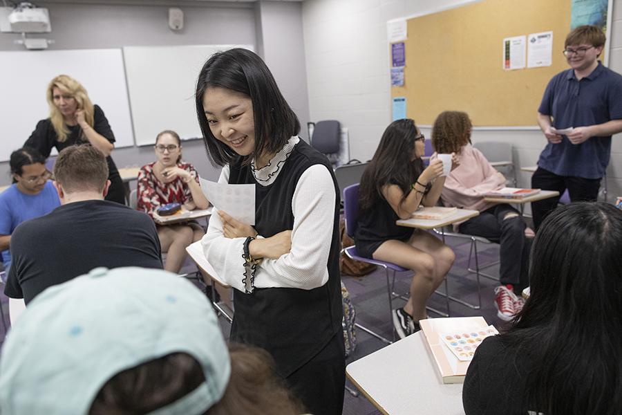 A Japanese Studies classroom.